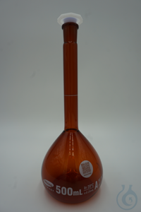 Kundenspezifische Messkolben, Klasse A, 100 ml, NS 14/23, Braunglas, Boro 3.3 Kundenspezifische...